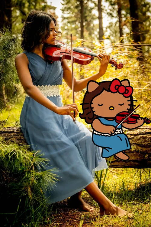 AI Tanned Hello Kitty generator - turn photo into Tanned Hello Kitty