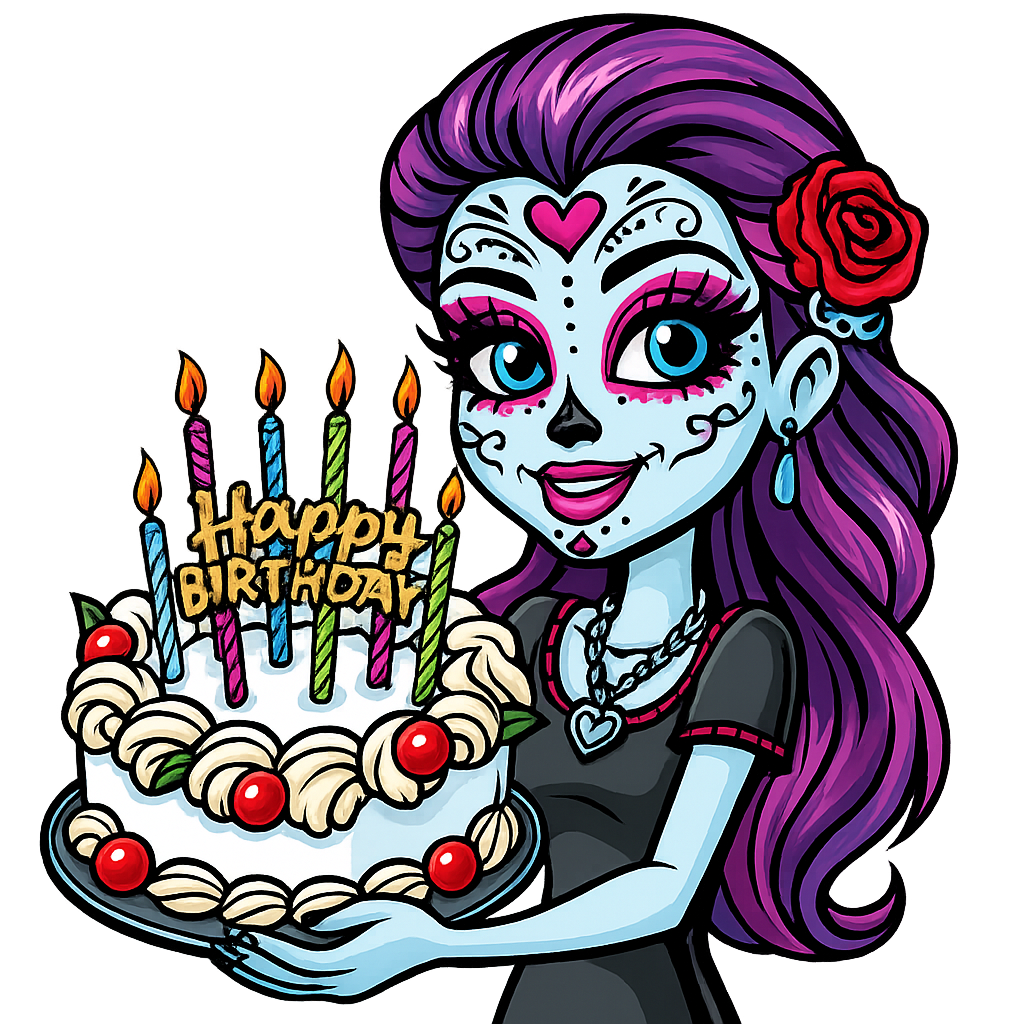Monster High style AI art example
