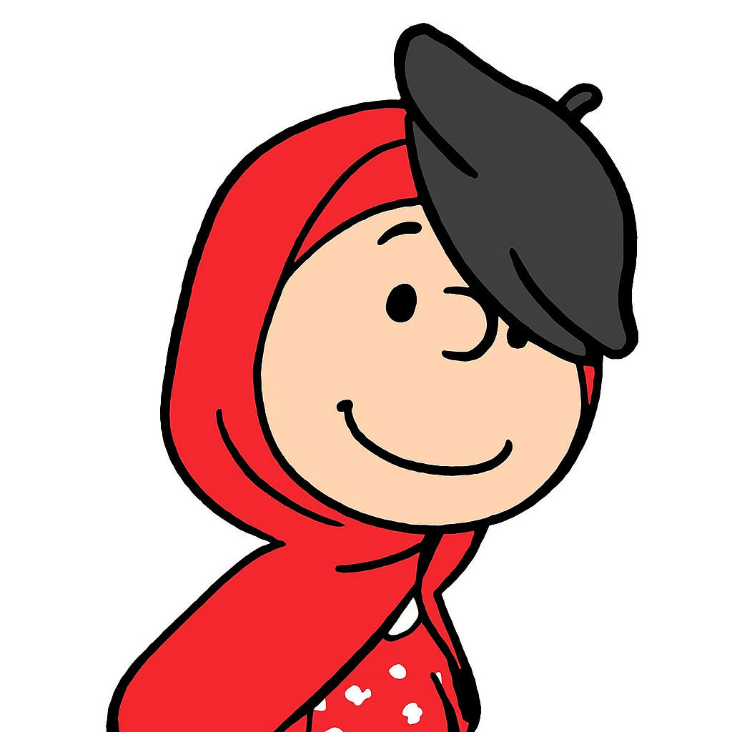 Snoopy style AI art example