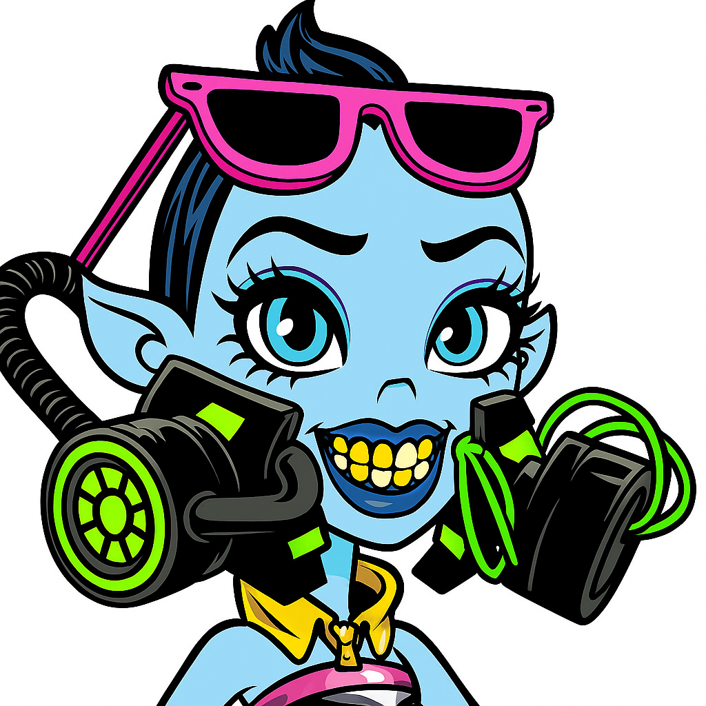 Monster High style AI art example