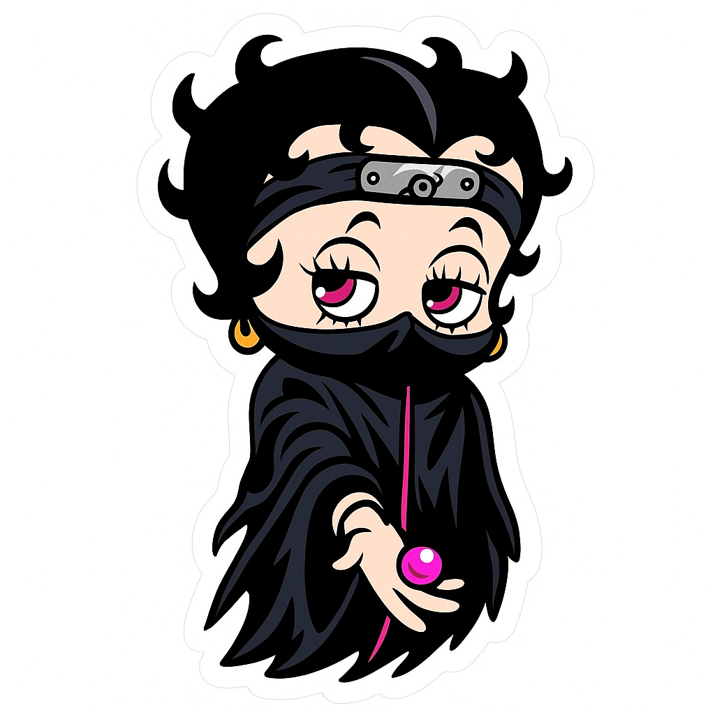 Betty Boop style AI art example
